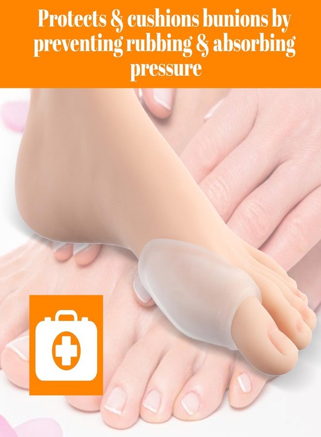 Kifmurase 12 Pcs Clear Gel Bunion Cushion Protector, Bunion Pads Gel Shield Cushion Corrector, Soft Toe-Bunion Relief Guards with Separator for Realigning Big Toe Relieve Pain in Big Toe Pain - Image 3